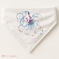 Psychedelic Octopus Kraken USA-Made Doggie Bandana thumb 0