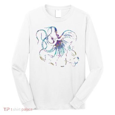 Psychedelic Octopus Kraken Long Sleeve Shirt
