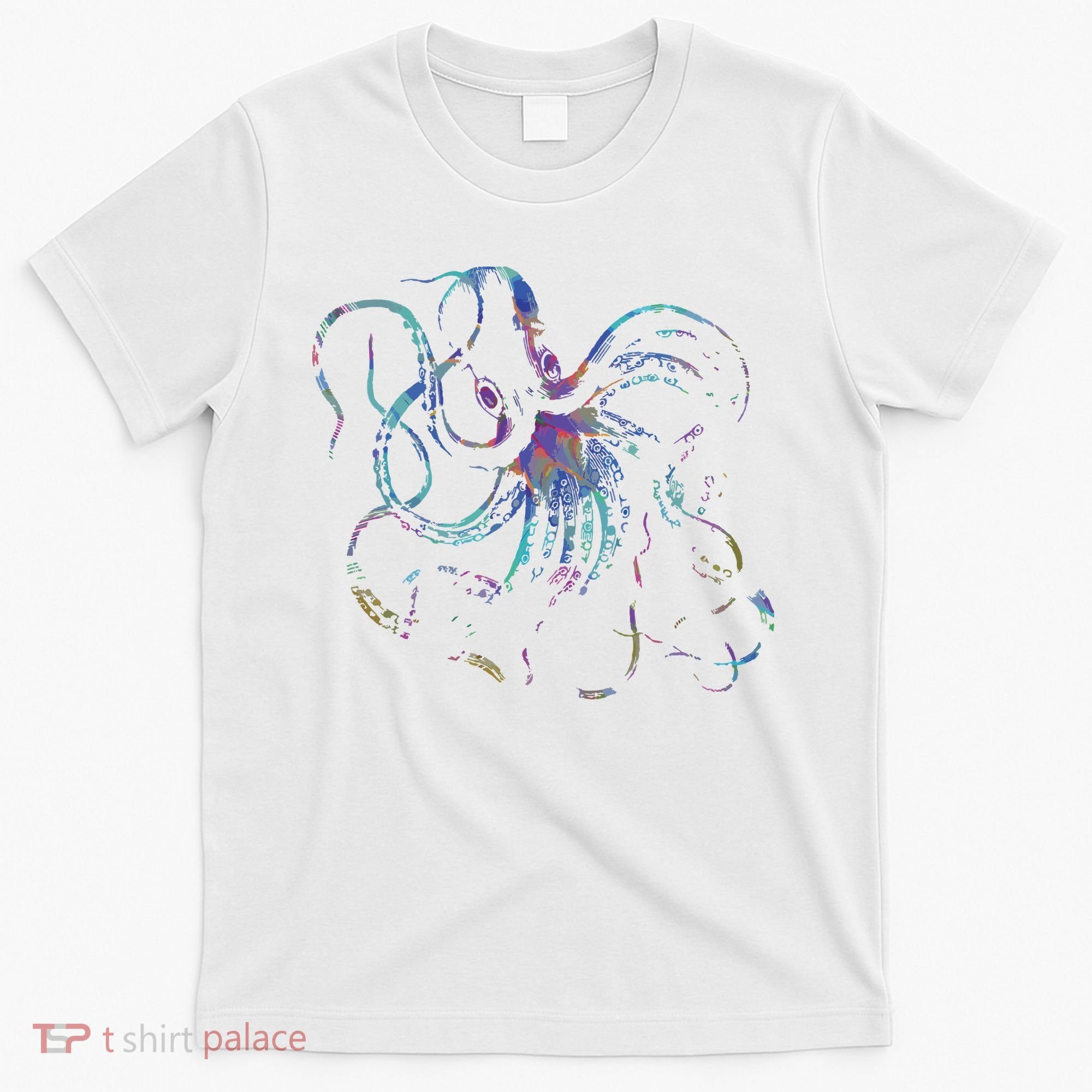 Psychedelic Octopus Kraken T-Shirt