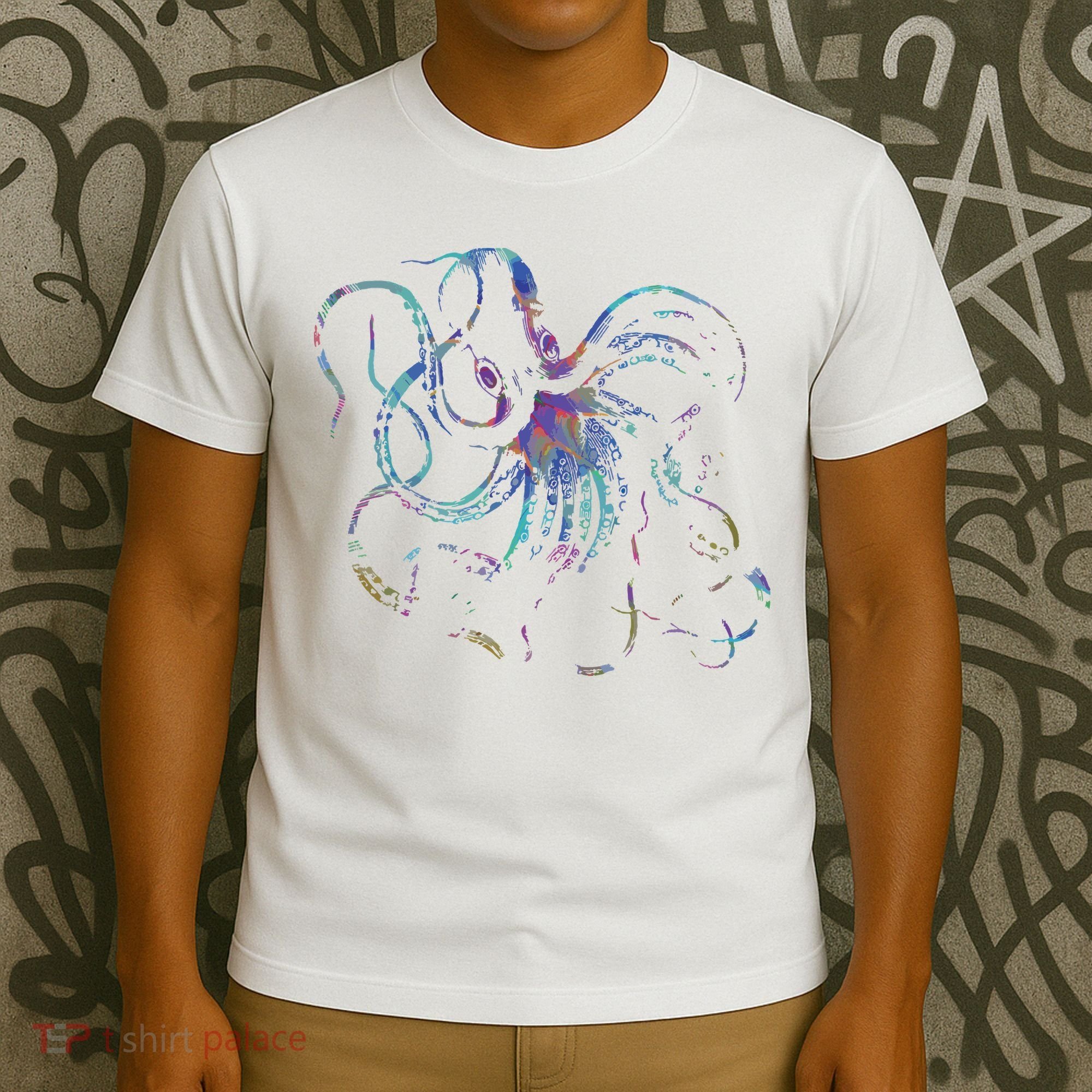 Psychedelic Octopus Kraken T-Shirt