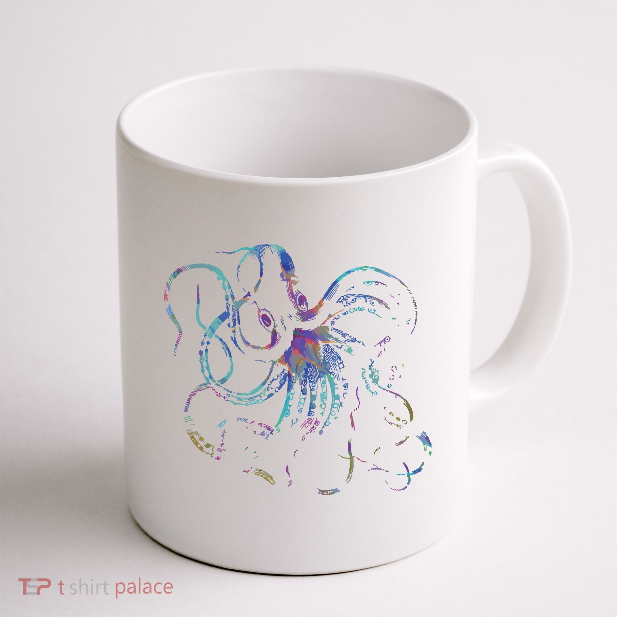 Psychedelic Octopus Kraken Coffee Mug