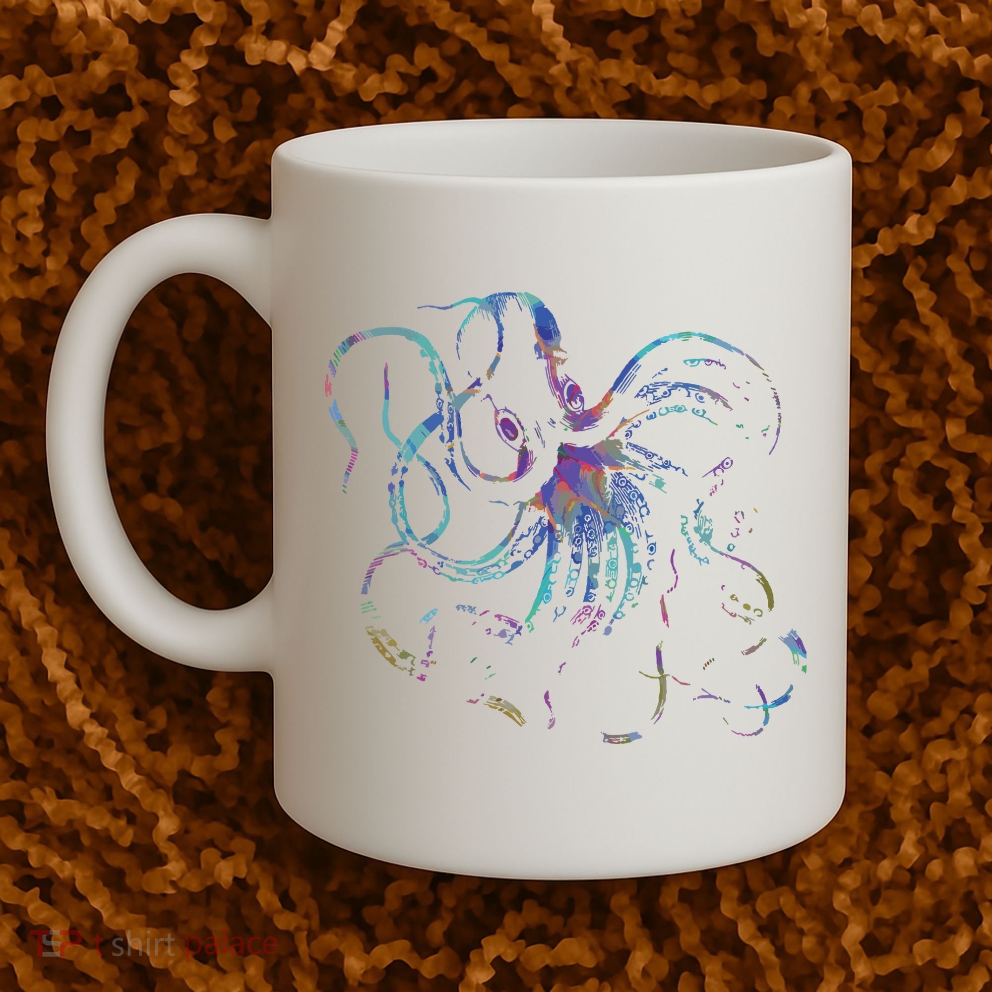 Psychedelic Octopus Kraken Coffee Mug