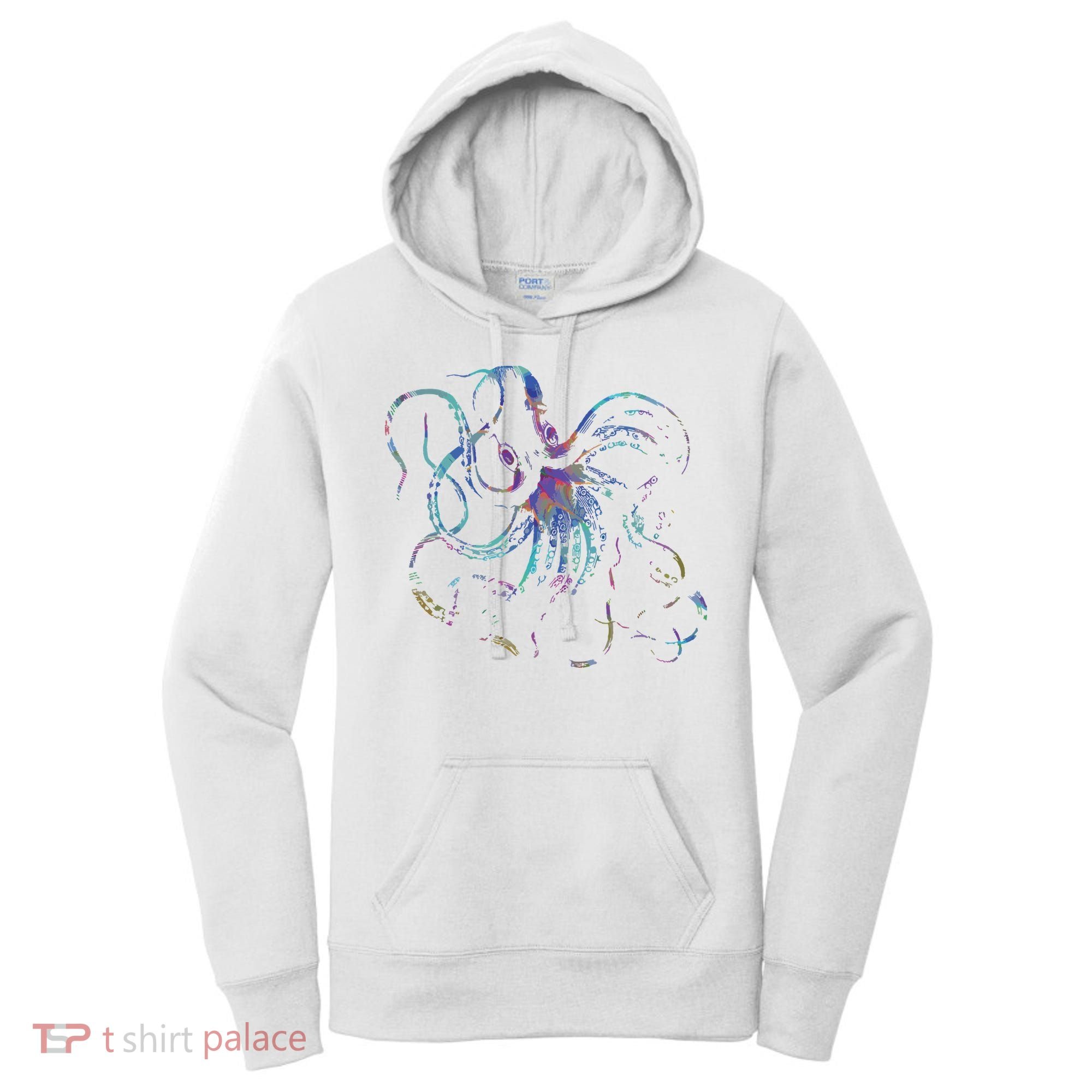 Psychedelic Octopus Kraken Women's Hoodie
