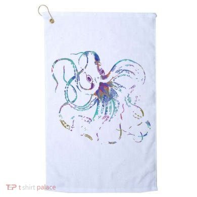 Psychedelic Octopus Kraken Golf Towel
