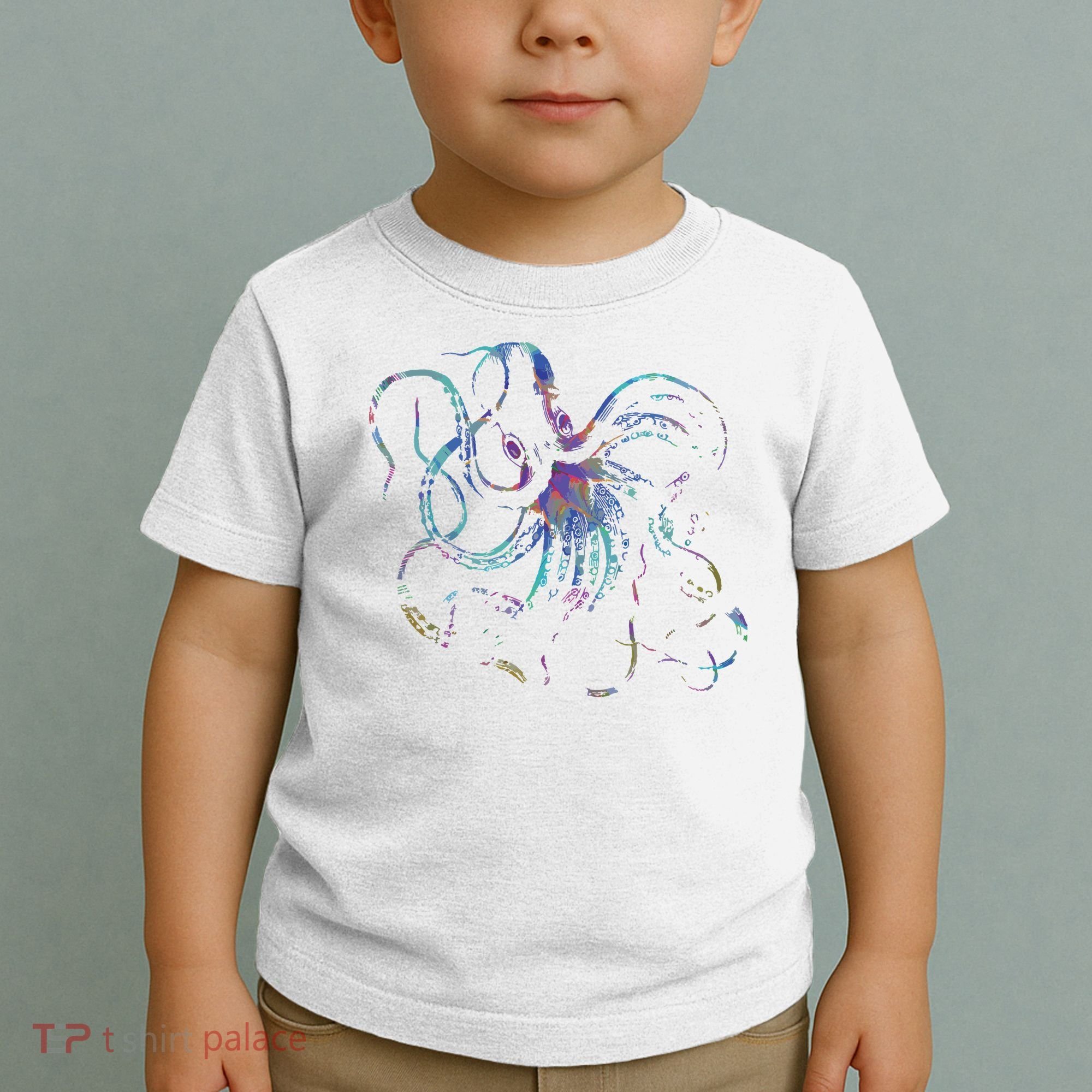 Psychedelic Octopus Kraken Toddler T-Shirt