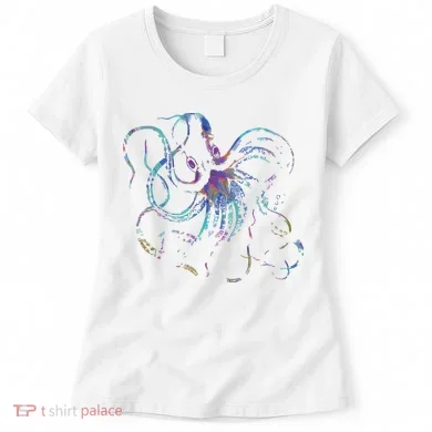 Psychedelic Octopus Kraken Women's T-Shirt