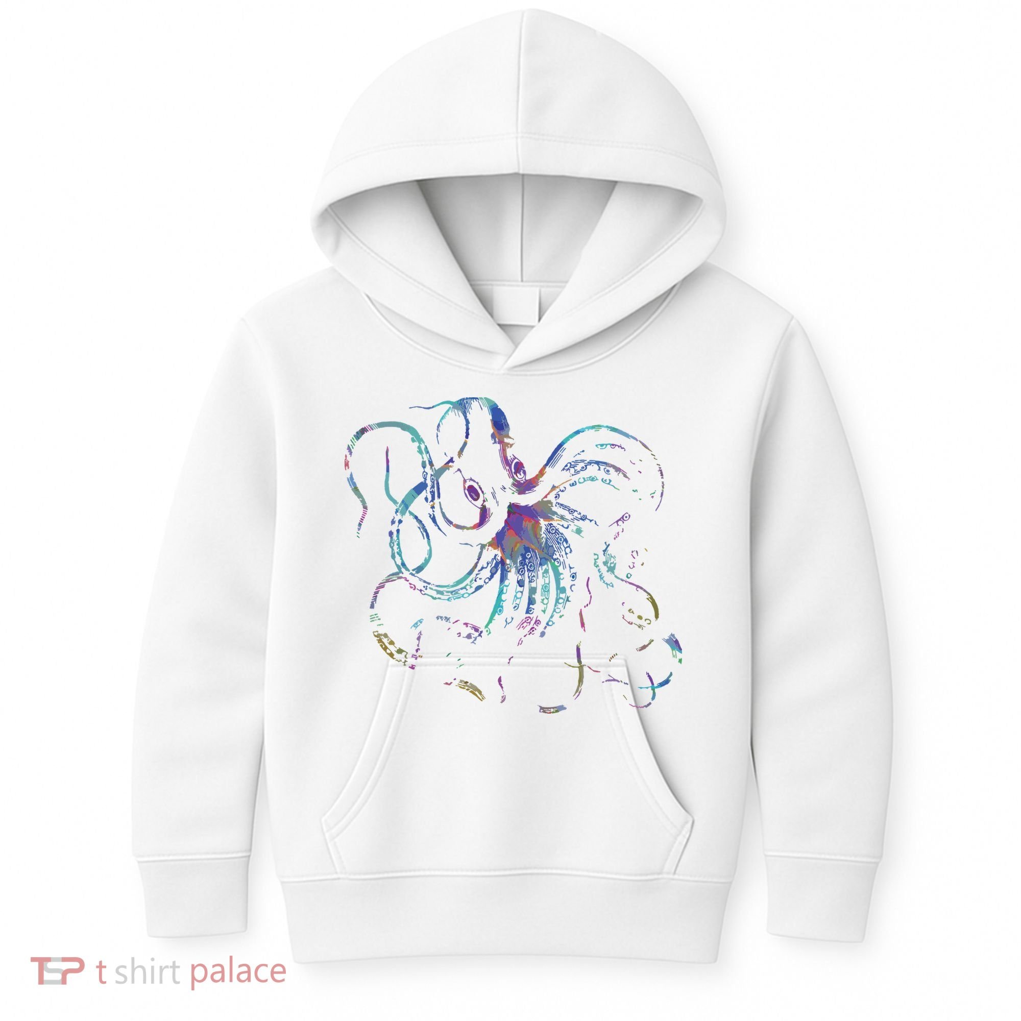 Psychedelic Octopus Kraken Kids Hoodie