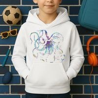Psychedelic Octopus Kraken Kids Hoodie thumb 2