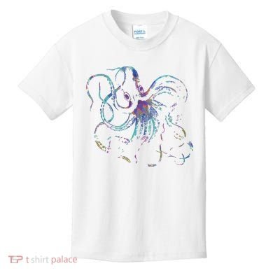 Psychedelic Octopus Kraken Kids T-Shirt