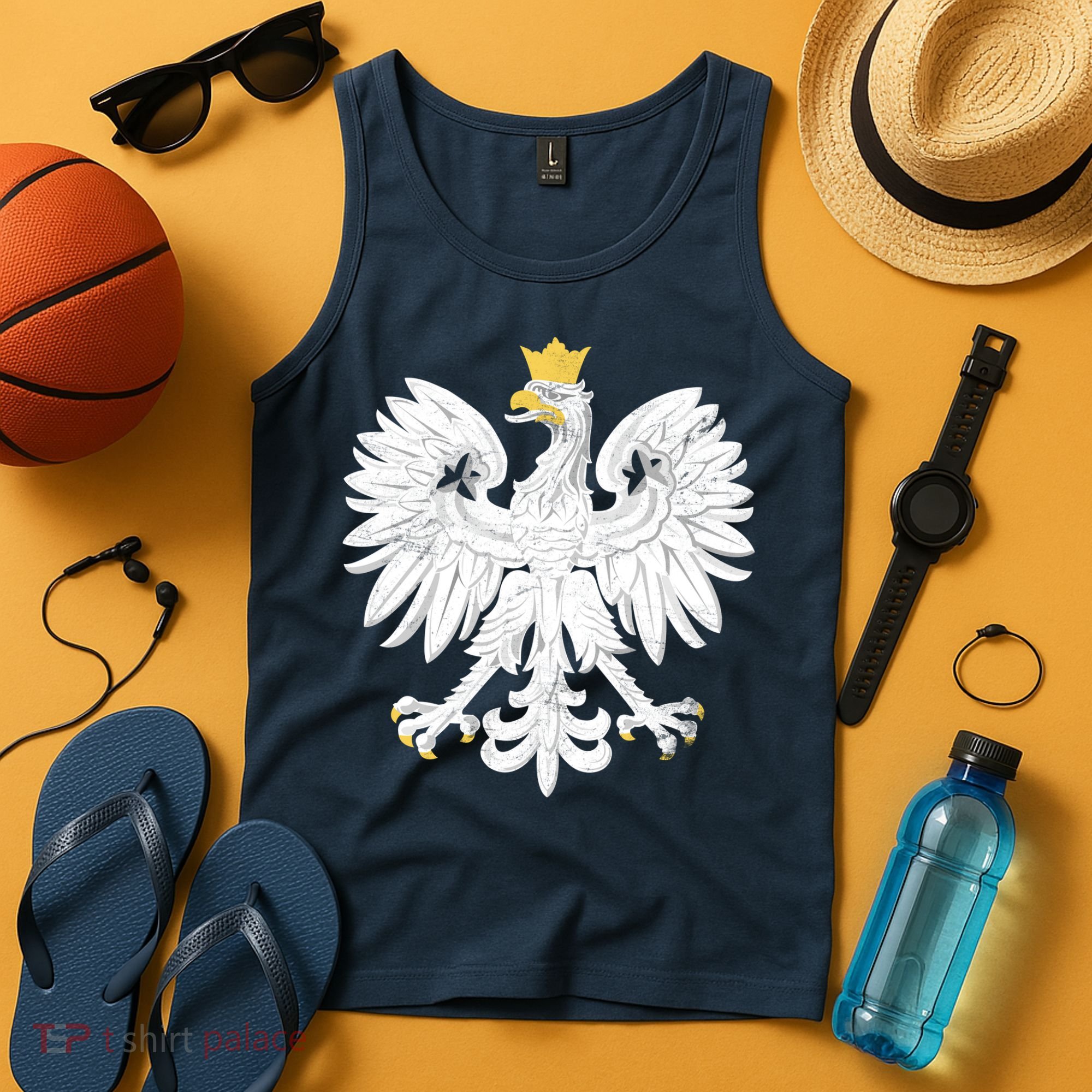 Poland Pride Vintage Eagle Tank Top