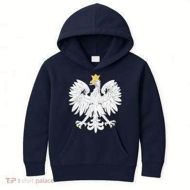 Poland Pride Vintage Eagle Kids Hoodie