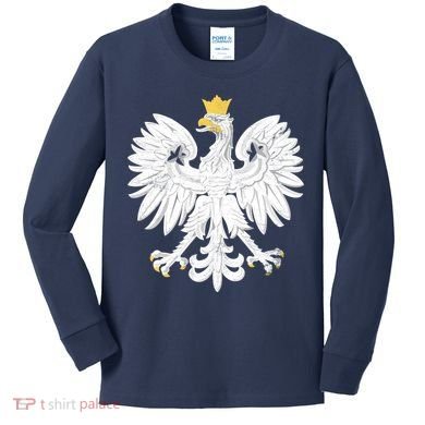 Poland Pride Vintage Eagle Kids Long Sleeve Shirt