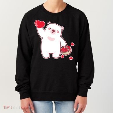 Polar Bear Cute Valentines Day Love Women's Sweatshirt