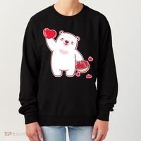 Polar Bear Cute Valentines Day Love Women's Sweatshirt thumb 0