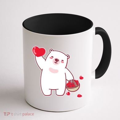 Polar Bear Cute Valentines Day Love Coffee Mug back