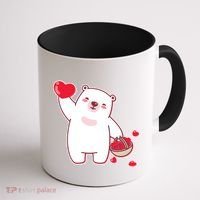 Polar Bear Cute Valentines Day Love Coffee Mug thumb 1