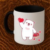 Polar Bear Cute Valentines Day Love Coffee Mug thumb 2