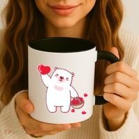Polar Bear Cute Valentines Day Love Coffee Mug thumb 3