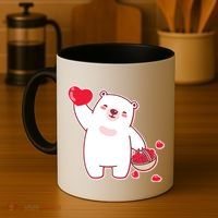 Polar Bear Cute Valentines Day Love Coffee Mug thumb 4