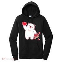Polar Bear Cute Valentines Day Love Women's Hoodie thumb 0