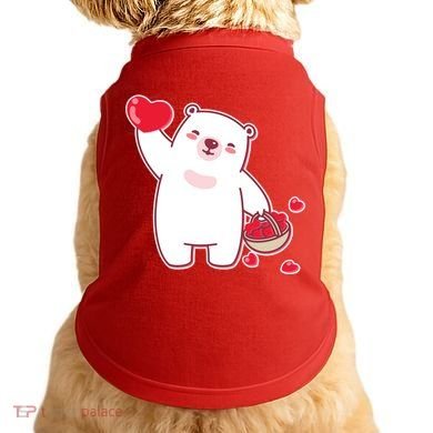 Polar Bear Cute Valentines Day Love Doggie Tank