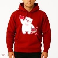 Polar Bear Cute Valentines Day Love Hoodie thumb 2