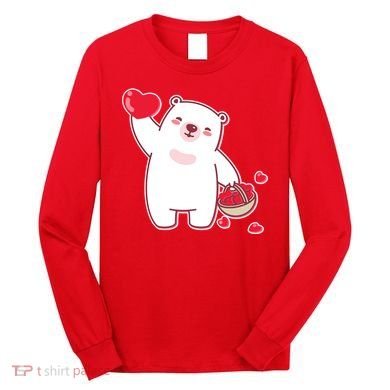 Polar Bear Cute Valentines Day Love Long Sleeve Shirt