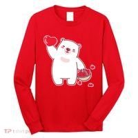 Polar Bear Cute Valentines Day Love Long Sleeve Shirt thumb 0
