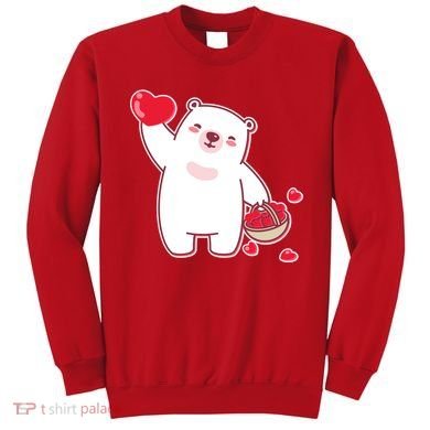 Polar Bear Cute Valentines Day Love Sweatshirt
