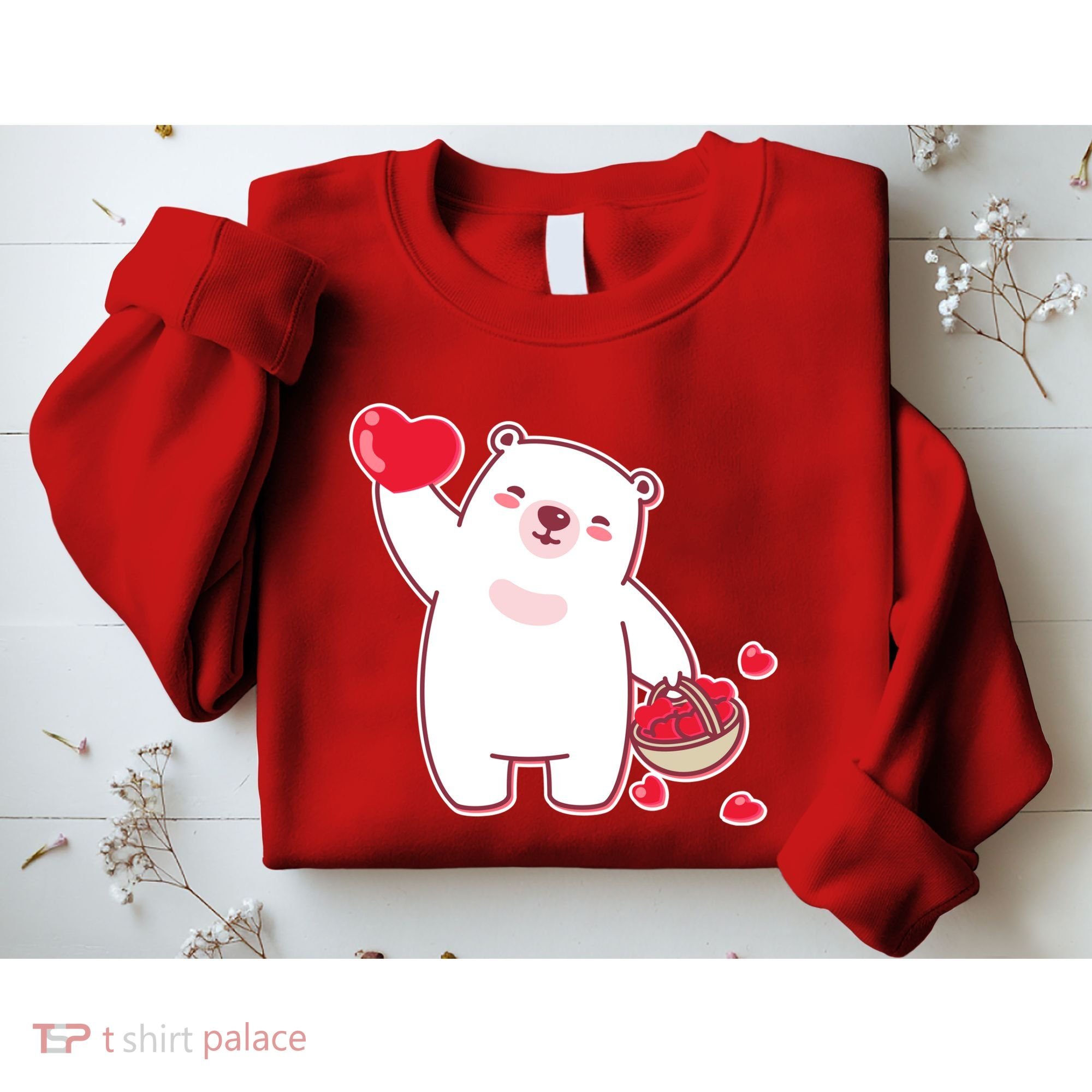Polar Bear Cute Valentines Day Love Sweatshirt