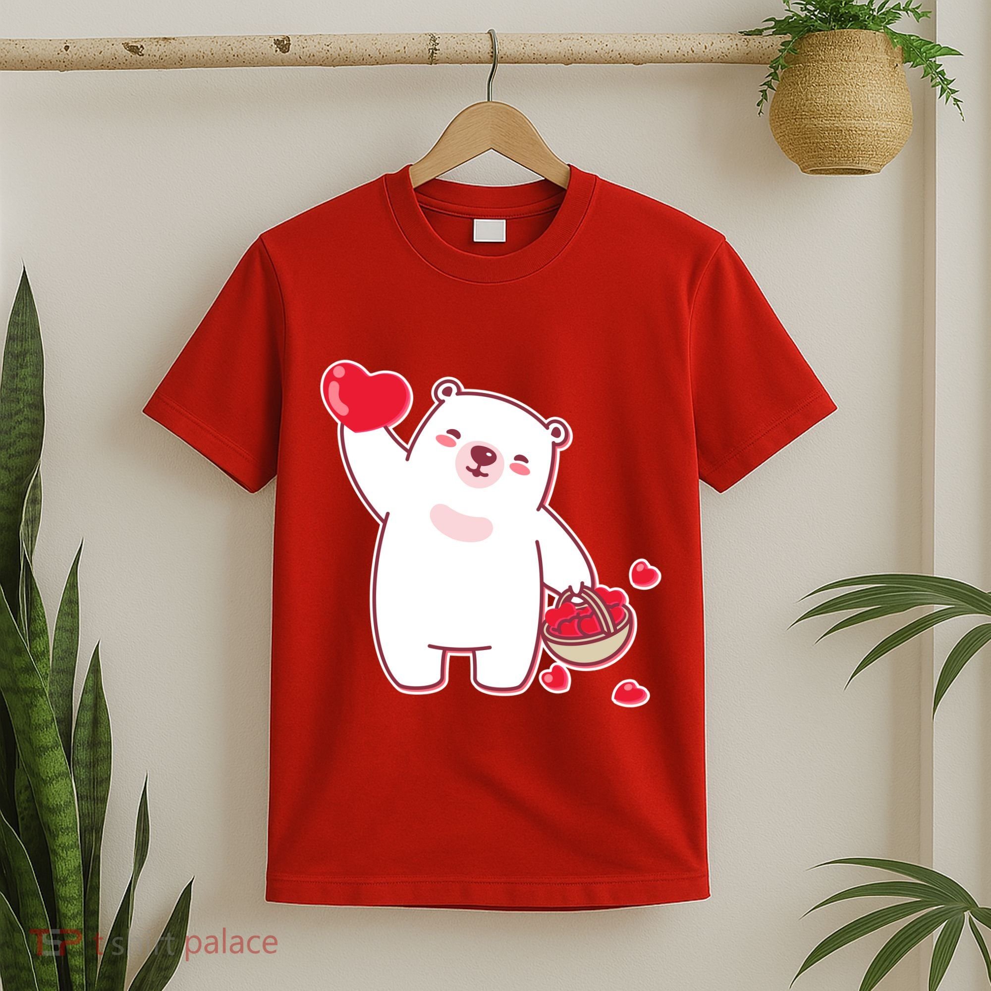 Polar Bear Cute Valentines Day Love T-Shirt