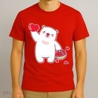 Polar Bear Cute Valentines Day Love T-Shirt thumb 3