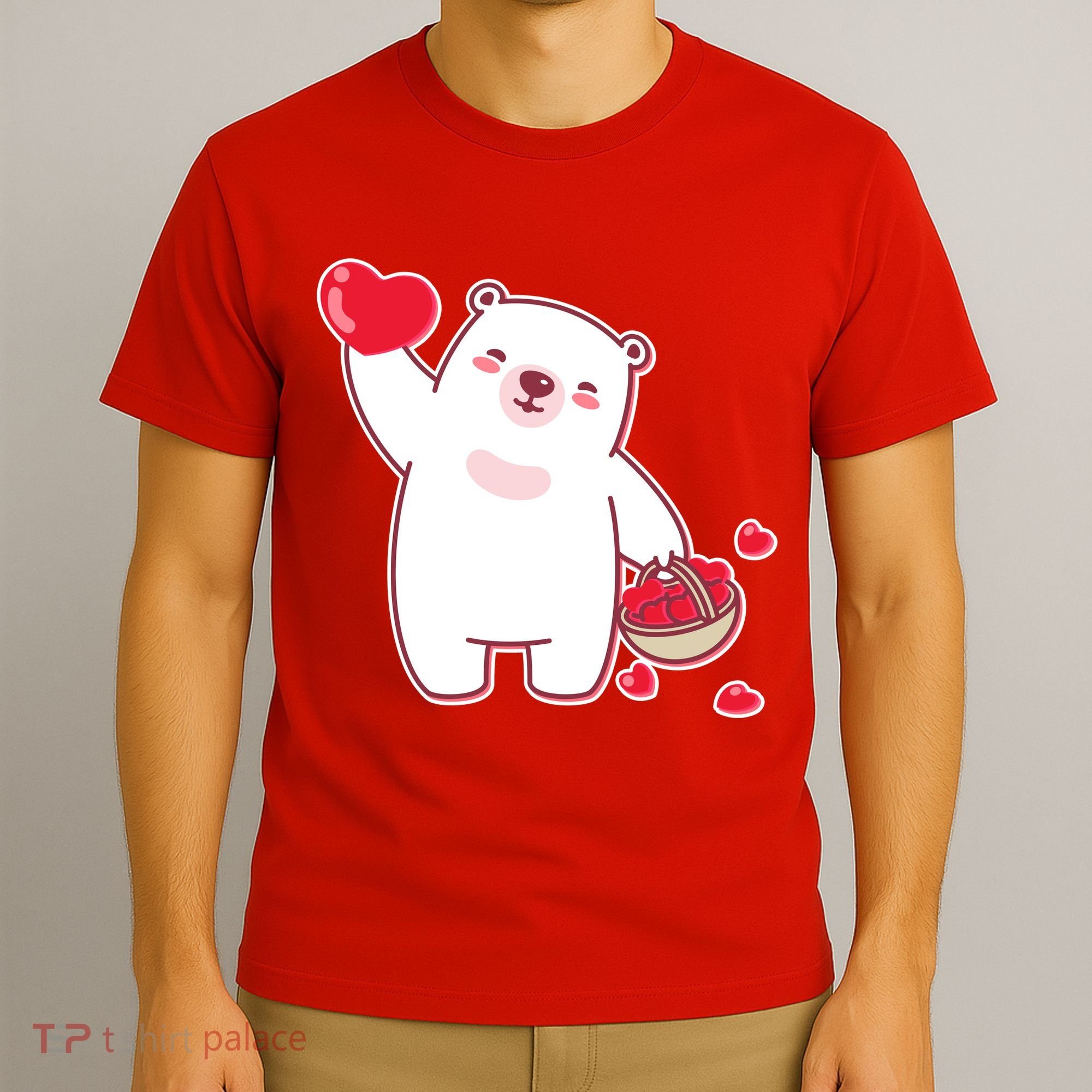 Polar Bear Cute Valentines Day Love T-Shirt