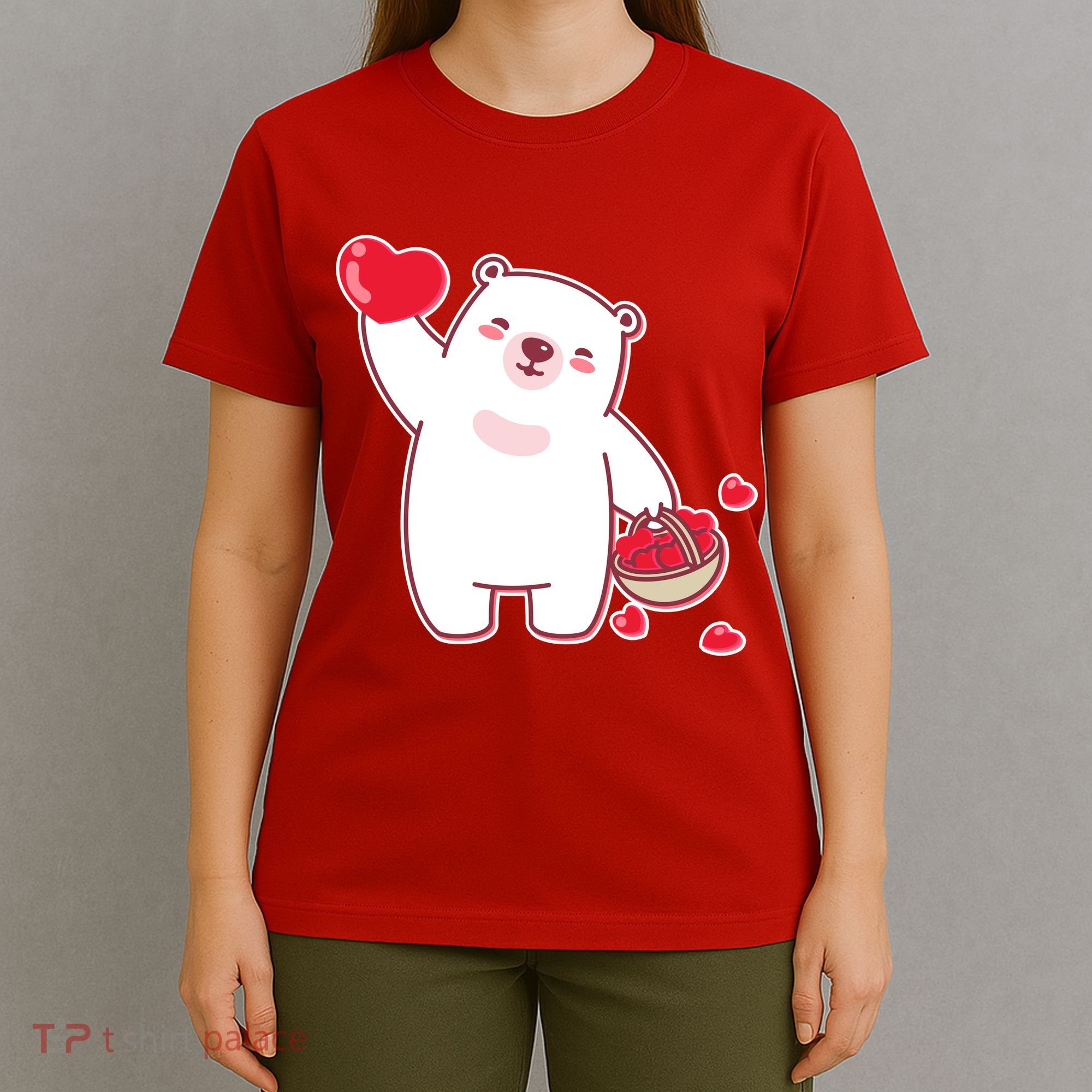 Polar Bear Cute Valentines Day Love T-Shirt