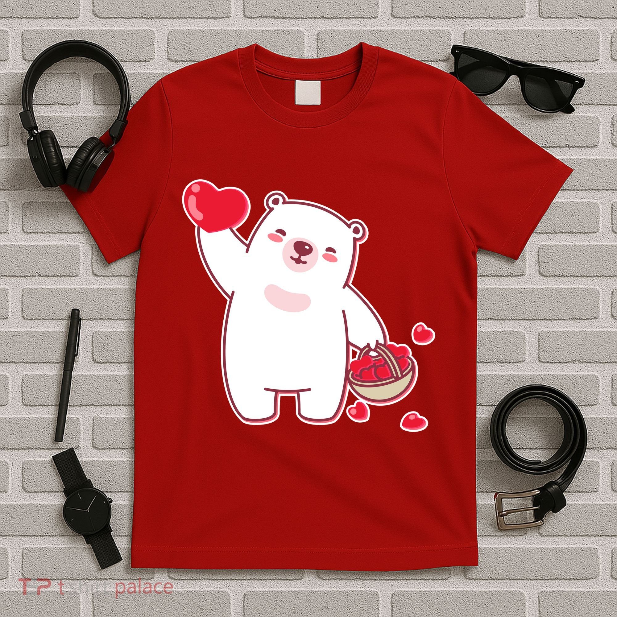 Polar Bear Cute Valentines Day Love T-Shirt
