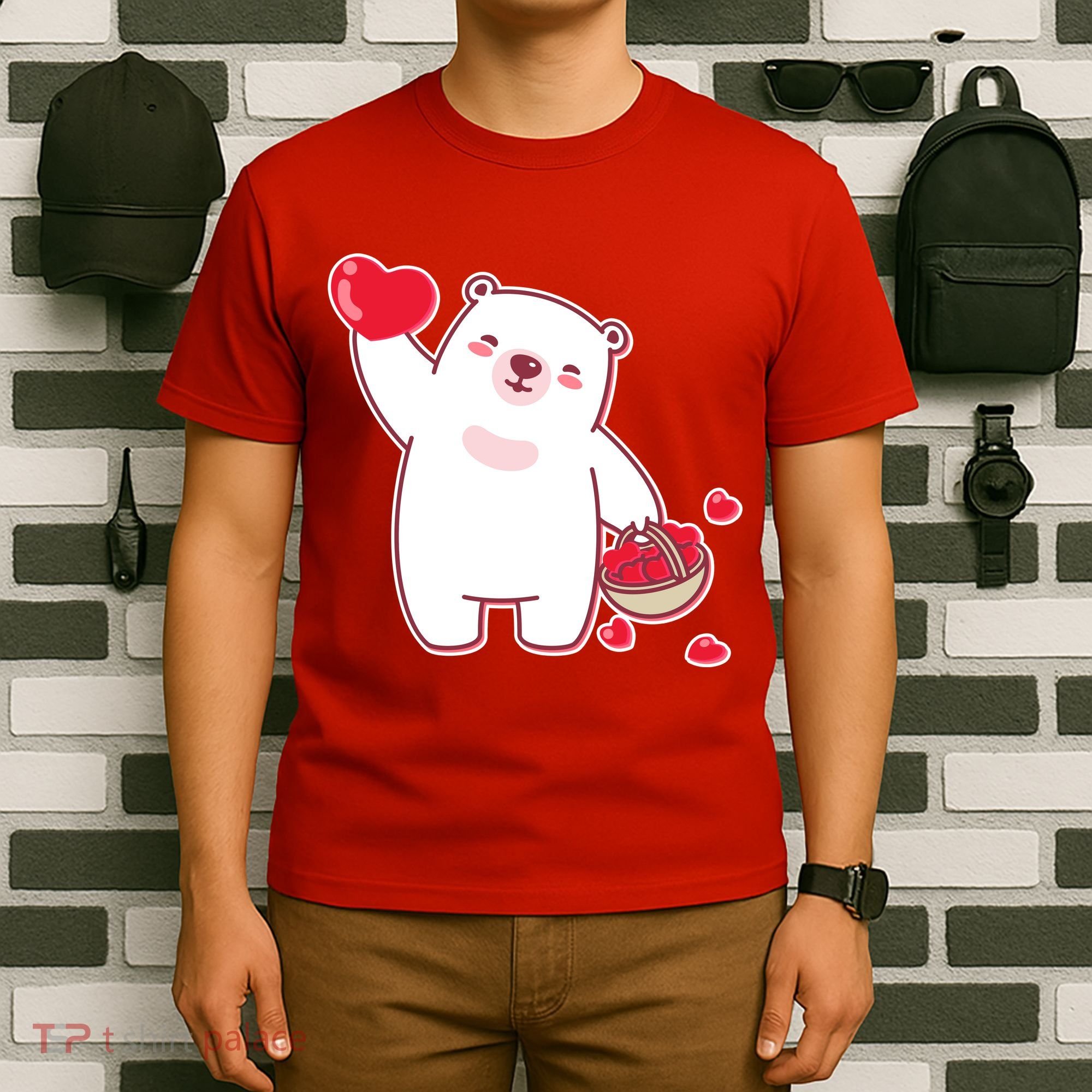 Polar Bear Cute Valentines Day Love T-Shirt