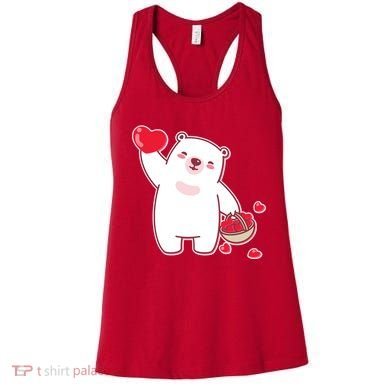 Polar Bear Cute Valentines Day Love Women's Tank Top