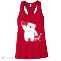Polar Bear Cute Valentines Day Love Women's Tank Top thumb 0