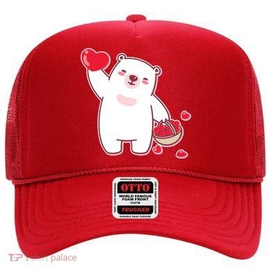 Polar Bear Cute Valentines Day Love Hat