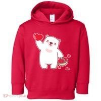 Polar Bear Cute Valentines Day Love Toddler Hoodie thumb 0
