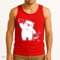 Polar Bear Cute Valentines Day Love Tank Top thumb 3
