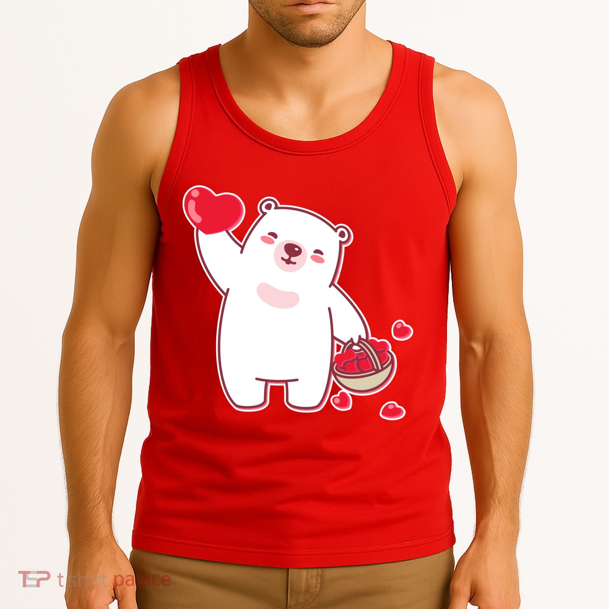 Polar Bear Cute Valentines Day Love Tank Top