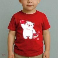 Polar Bear Cute Valentines Day Love Toddler T-Shirt thumb 2