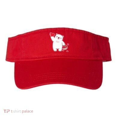 Polar Bear Cute Valentines Day Love Visor