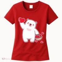 Polar Bear Cute Valentines Day Love Women's T-Shirt thumb 0