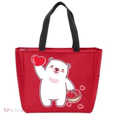 Polar Bear Cute Valentines Day Love Tote Bag