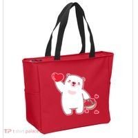 Polar Bear Cute Valentines Day Love Tote Bag thumb 2