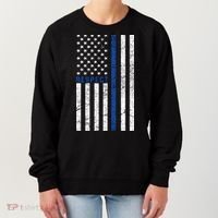 Police American Flag Respect The Blue Women's Sweatshirt thumb 0