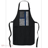 Police American Flag Respect The Blue Apron thumb 0