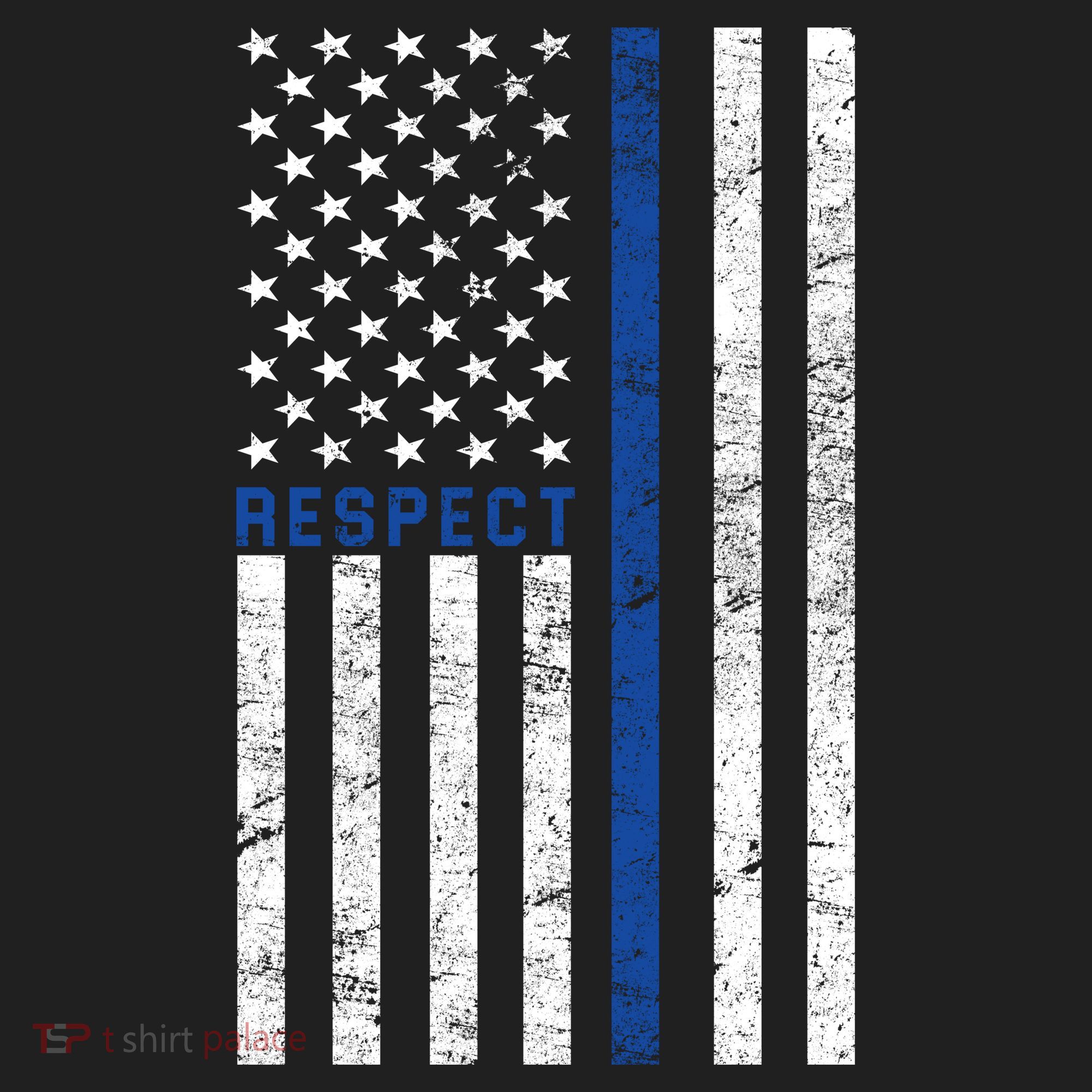 Police American Flag Respect The Blue Tumbler